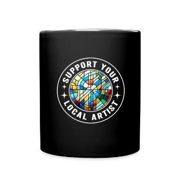 Vitrail artiste Vitrail Art - Mug uni - noir - Devant