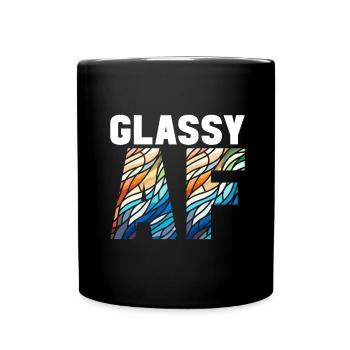 Vitrail artiste Vitrail Art - Mug uni - noir - Devant