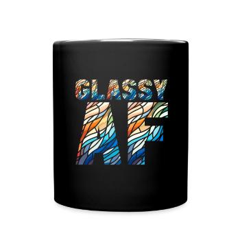 Vitrail artiste Vitrail Art - Mug uni - noir - Devant
