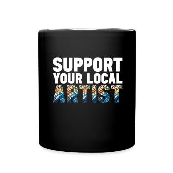Vitrail artiste Vitrail Art - Mug uni - noir - Devant