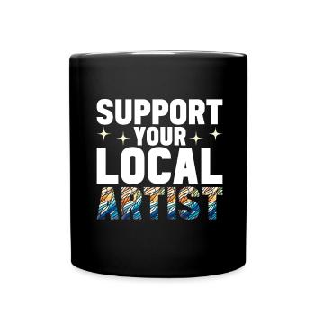 Vitrail artiste Vitrail Art - Mug uni - noir - Devant