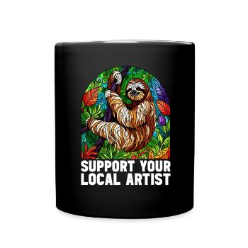 Vitrail artiste Vitrail Art - Mug uni - noir - Devant