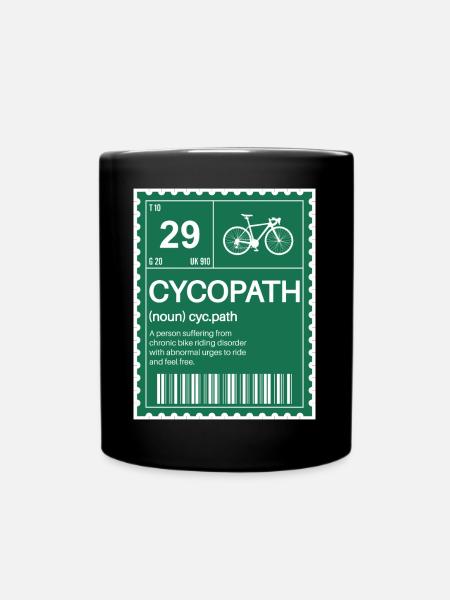 Piste cyclable Définition Imprimer T-shirt - Mug uni - noir