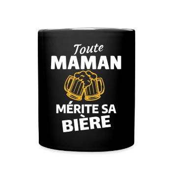 Humor Bier Mama Spezial - Tasse einfarbig - Schwarz - Vorne