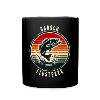 Perch whisper design - Full Colour Mug - black - Front