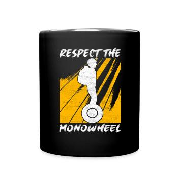EUC Monowheel - Tasse einfarbig - Schwarz - Vorne