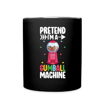 Machine à boules de gomme - Mug uni - noir - Devant