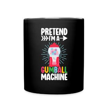 Machine à chewing-gum Machine à chewing-gum - Mug uni - noir - Devant