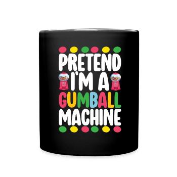 Machine à chewing-gum Machine à chewing-gum - Mug uni - noir - Devant