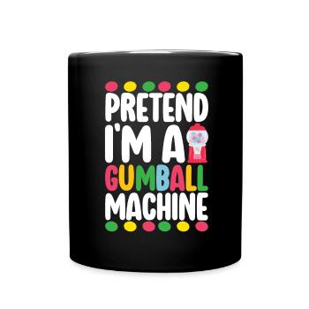 Machine à chewing-gum Machine à chewing-gum - Mug uni - noir - Devant