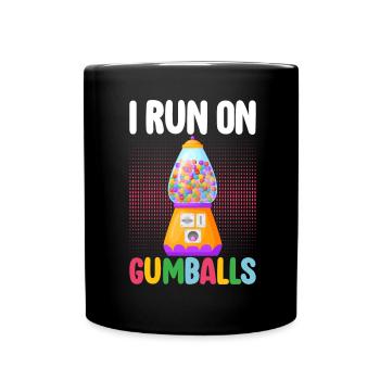 Machine à boules de gomme - Mug uni - noir - Devant