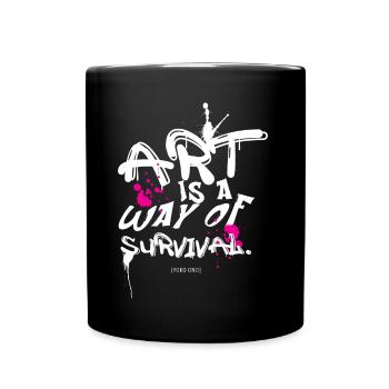 Art survival - Full Colour Mug - black - Front