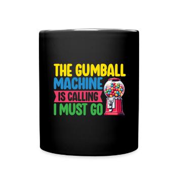 Machine à chewing-gum Machine à chewing-gum - Mug uni - noir - Devant