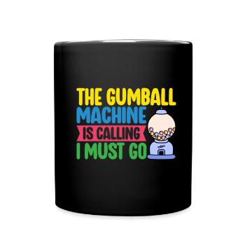 Machine à chewing-gum Machine à chewing-gum - Mug uni - noir - Devant
