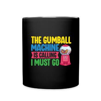 Machine à chewing-gum Machine à chewing-gum - Mug uni - noir - Devant