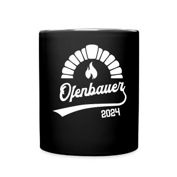 Ofenbauer 2024 Ausbildung Prüfung Ofenbau Azubi - Tasse einfarbig - Schwarz - Vorne