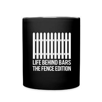 Zauninstallateur Zaunbauer Fence Installer - Tasse einfarbig - Schwarz - Vorne