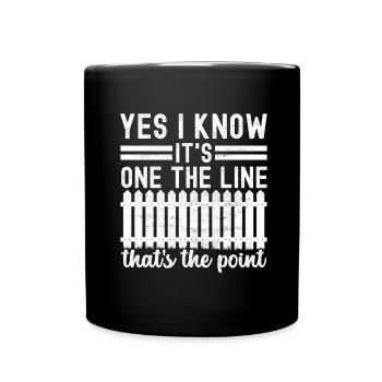 Zauninstallateur Zaunbauer Fence Installer - Tasse einfarbig - Schwarz - Vorne