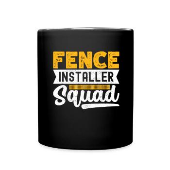 Installateur de clôtures Constructeur de clôtures Installateur de clôtures - Mug uni - noir - Devant