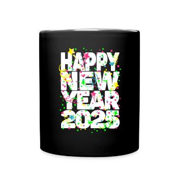 Fête du Nouvel An Bonne Année 2025 - Mug uni - noir - Devant