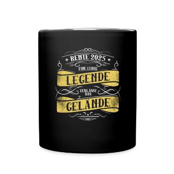 Cadeau Pension Pension Homme Femme Retraité 2025 - Mug uni - noir - Devant
