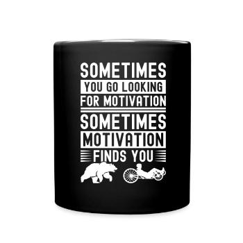 Tricycle couché Liegetrike Liegedreirad - Mug uni - noir - Devant