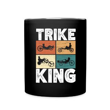 Tricycle couché Liegetrike Liegedreirad - Mug uni - noir - Devant
