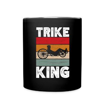 Tricycle couché Liegetrike Liegedreirad - Mug uni - noir - Devant