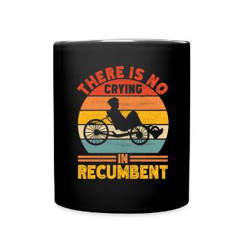 Tricycle couché Liegetrike Liegedreirad - Mug uni - noir - Devant