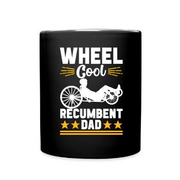 Recumbent Trike Liegetrike Liegedreirad - Tasse einfarbig - Schwarz - Vorne