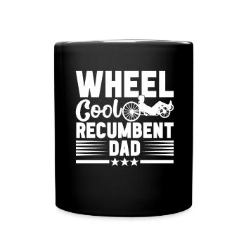 Tricycle couché Liegetrike Liegedreirad - Mug uni - noir - Devant