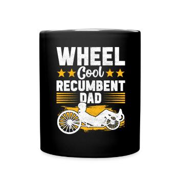 Tricycle couché Liegetrike Liegedreirad - Mug uni - noir - Devant