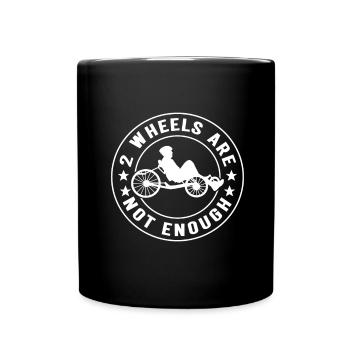 Tricycle couché Liegetrike Liegedreirad - Mug uni - noir - Devant