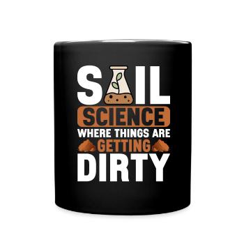 Bodenwissenschaftler Science du sol - Mug uni - noir - Devant