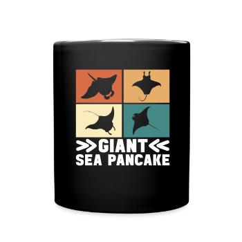 Manta Rays Great Manta Sea Creatures - Full Colour Mug - black - Front