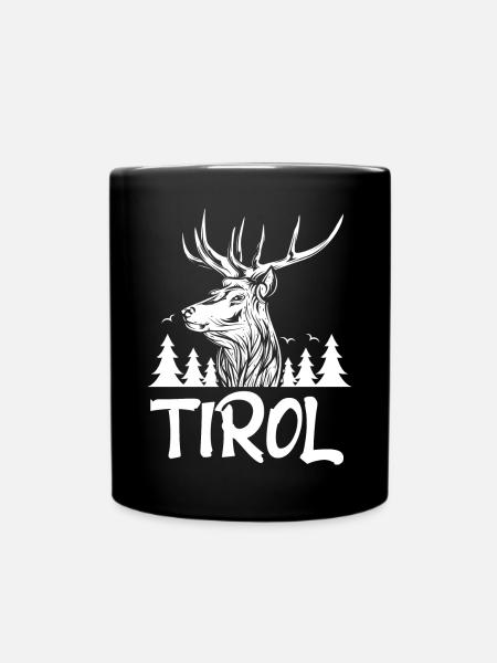 Tirol - Tasse einfarbig - Schwarz