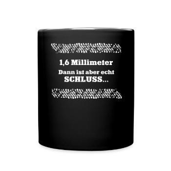 Reifen Mechaniker Reifenmechaniker Auto Werkstatt - Tasse einfarbig - Schwarz - Vorne