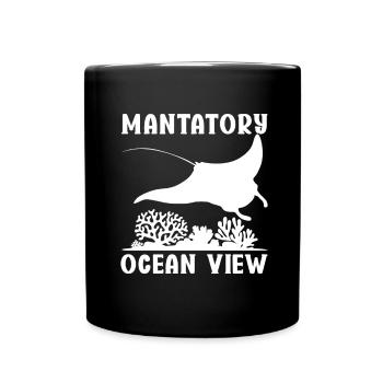 Manta Rays Great Manta Sea Creatures - Full Colour Mug - black - Front
