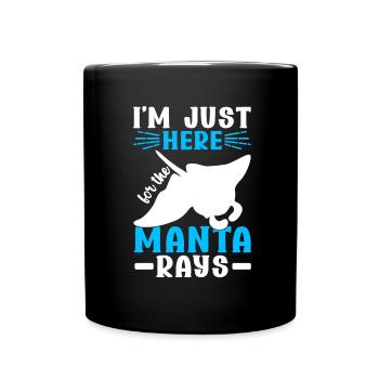 Manta Rays Great Manta Sea Creatures - Full Colour Mug - black - Front