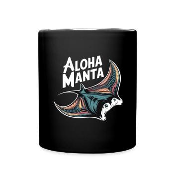Manta Rays Great Manta Sea Creatures - Full Colour Mug - black - Front
