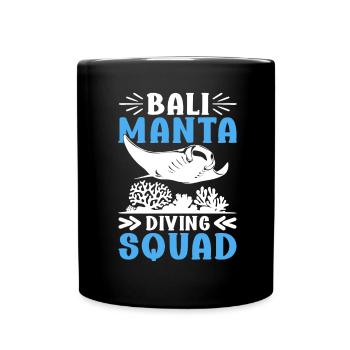 Manta Rays Great Manta Sea Creatures - Full Colour Mug - black - Front
