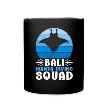 Manta Rays Great Manta Sea Creatures - Full Colour Mug - black - Front