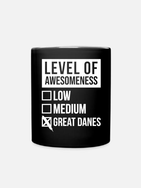 Great Dane Great Dane Great Dane - Full Colour Mug - black