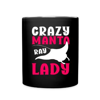 Manta Rays Great Manta Sea Creatures - Full Colour Mug - black - Front