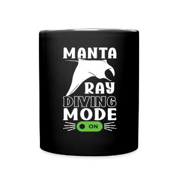 Manta Rays Great Manta Sea Creatures - Full Colour Mug - black - Front