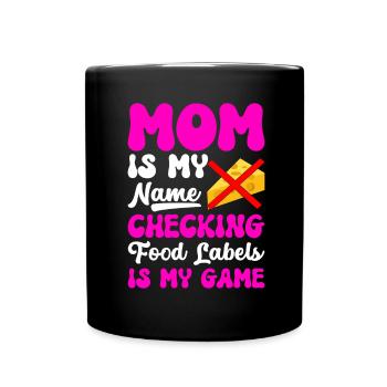 Lactose intolerance Lactose intolerant - Full Colour Mug - black - Front