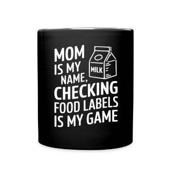 Lactose intolerance Lactose intolerant - Full Colour Mug - black - Front