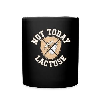 Lactose intolerance Lactose intolerant - Full Colour Mug - black - Front