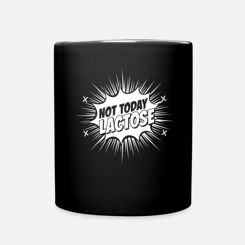 Lactose intolerance Lactose intolerant - Full Colour Mug - black