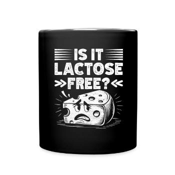 Lactose intolerance Lactose intolerant - Full Colour Mug - black - Front